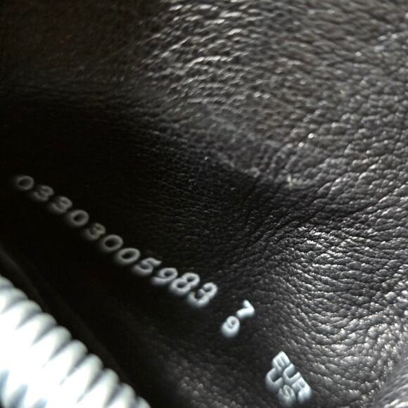 Arche woman’s black leather boots US 9 mid heel wedge - Picture 10 of 10